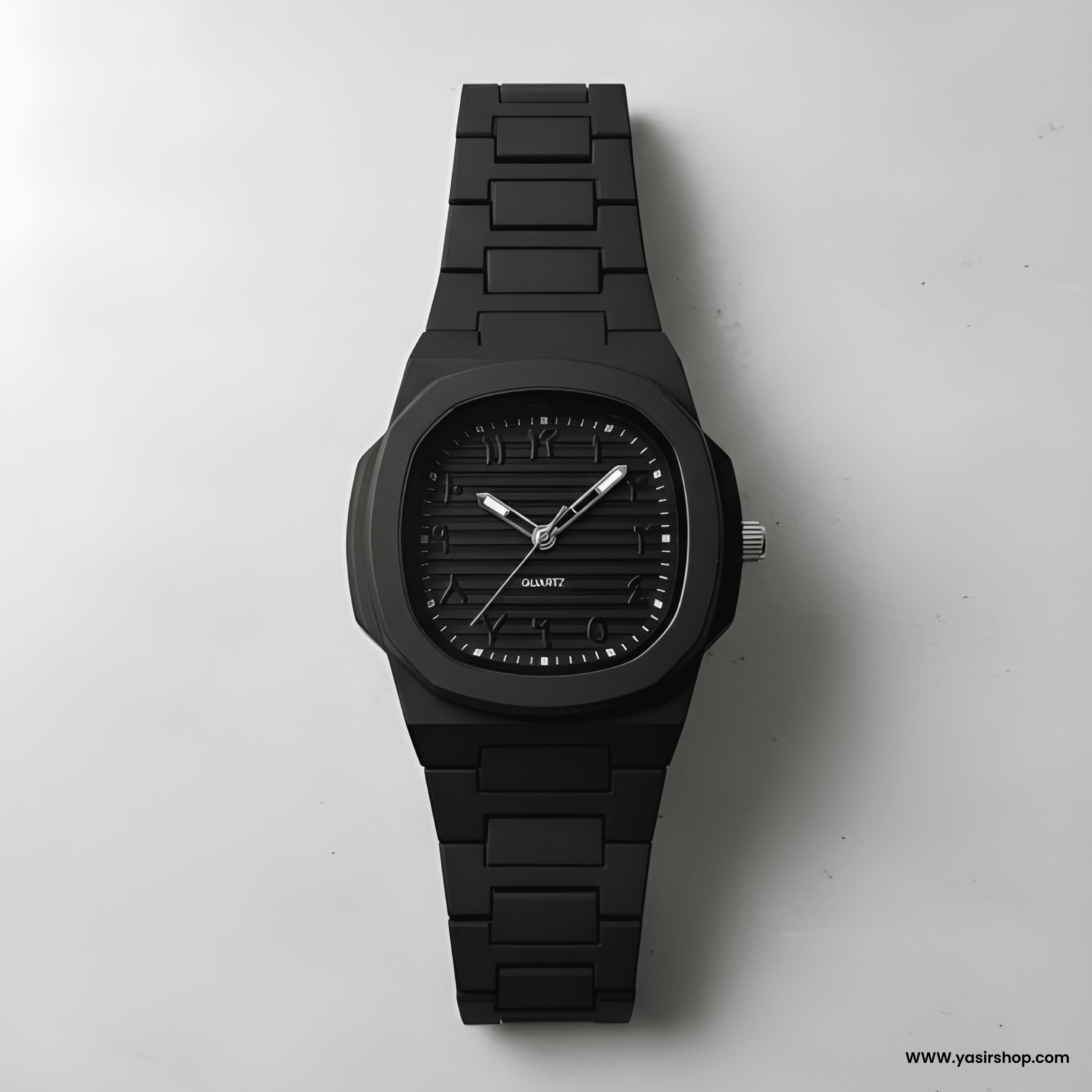 Arabic Dial Black Luxury Wrist Watch for Men in Pakistan | Stylish Quartz Watch
